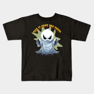 Fun Halloween Ghost This Is Some Boo Sheet Kids T-Shirt